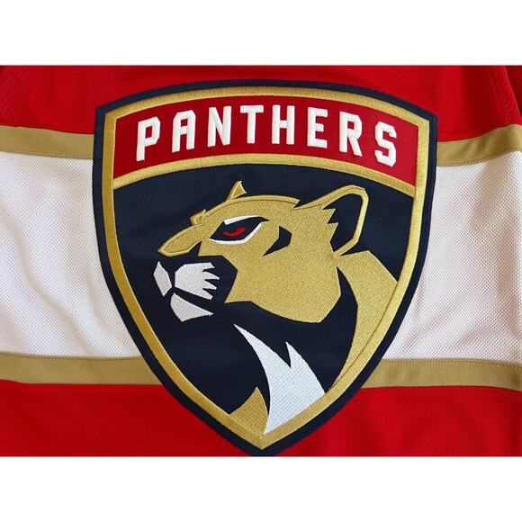 Adidas Florida Panthers Jonathan Huberdeau Jersey HB6672 Men's Size 46 - Picture 9 of 12